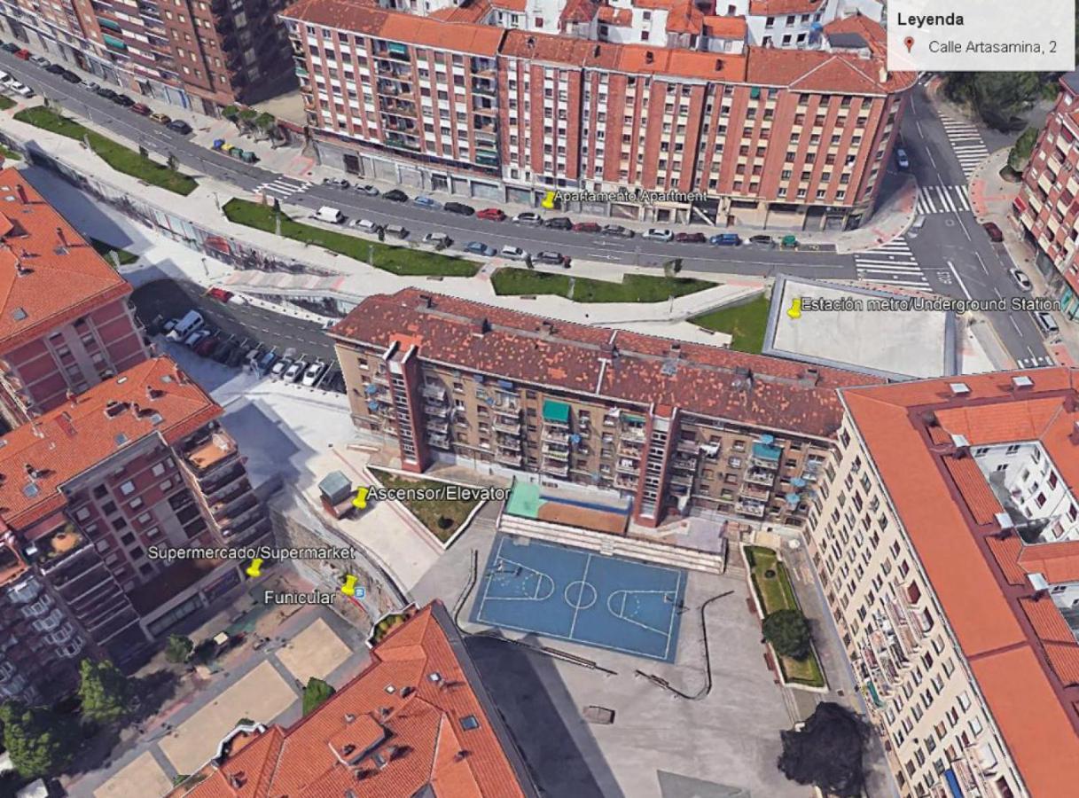 Calida Vivienda Turistica Centrica Junto Al Funicular Y Metro Apartment Bilbao Bagian luar foto